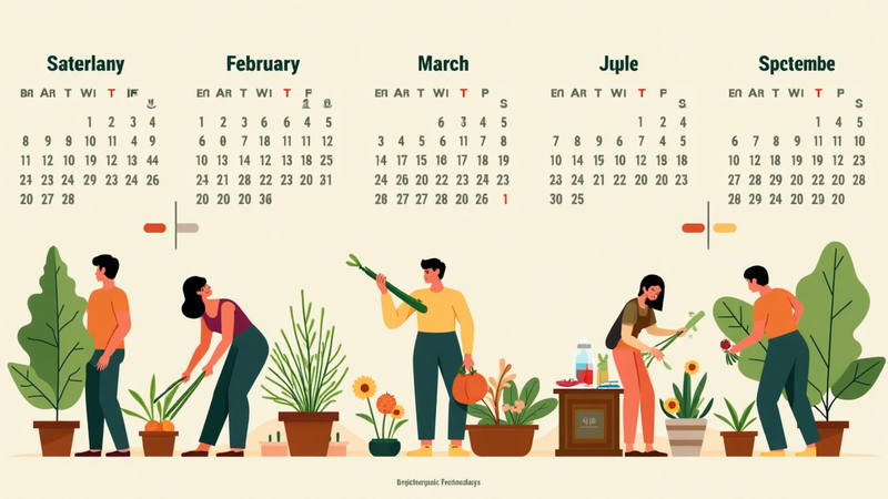 Calendrier annuel des travaux saisonniers agricoles